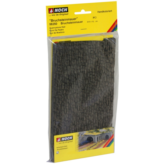 Noch 58250  Pianka stary mur 23,5x12,5cm, Skala - H0